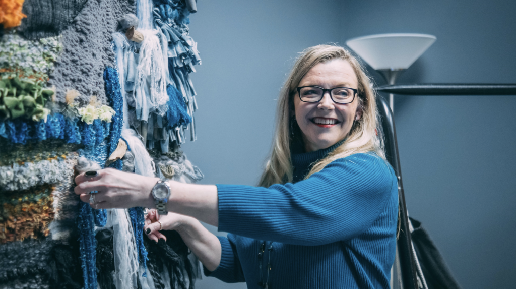 Lisa Williams at UNCG's new sensory room